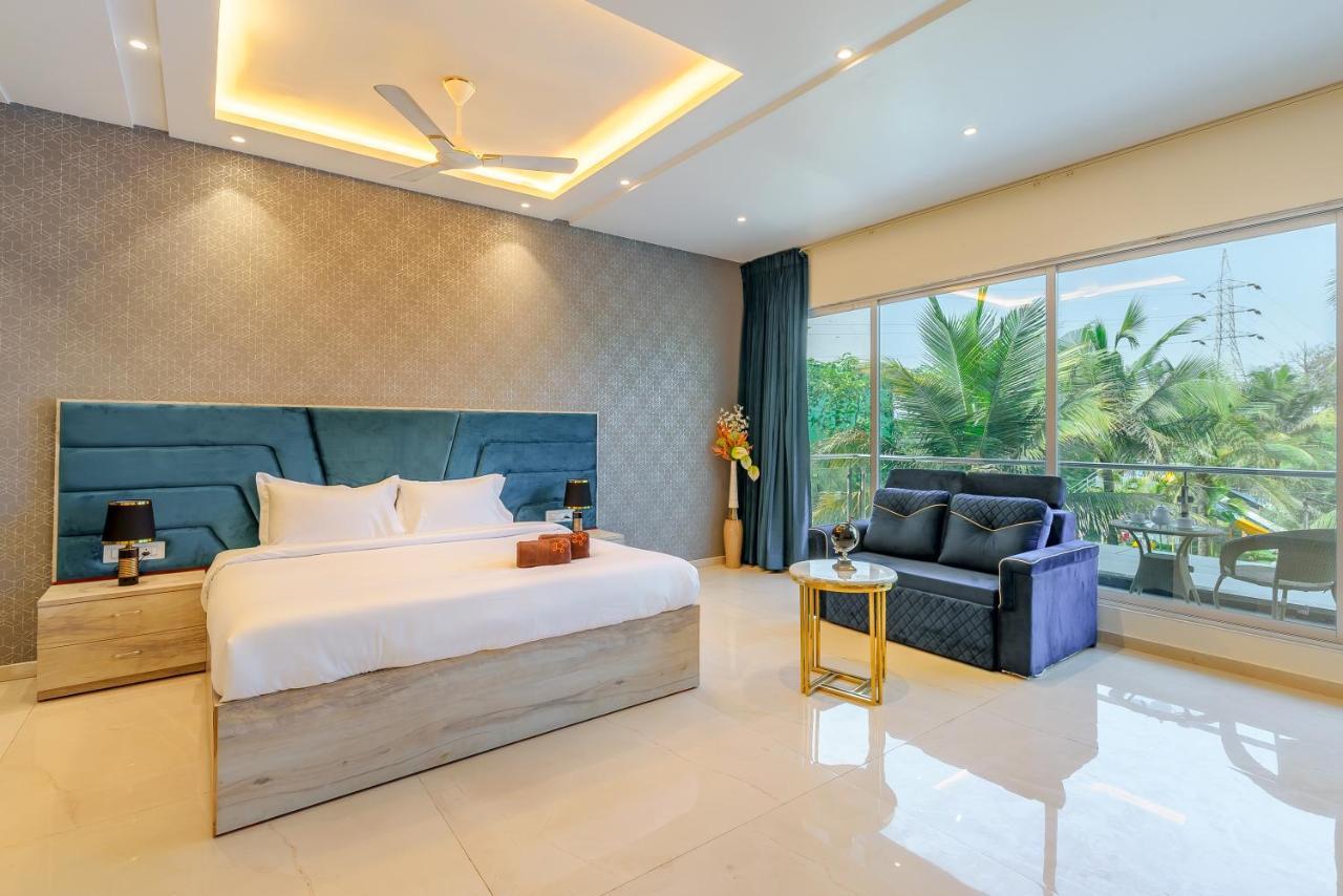 Saffronstays Palm Paradise, Kalyan Khadavli - Swimming Pool With Water Slides, Gazebo And Indoor Games Padghe Εξωτερικό φωτογραφία